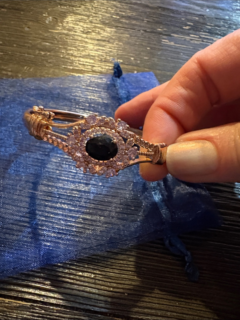 NEW Elegant Stone Rose Gold Bracelet - Women's Jewelry